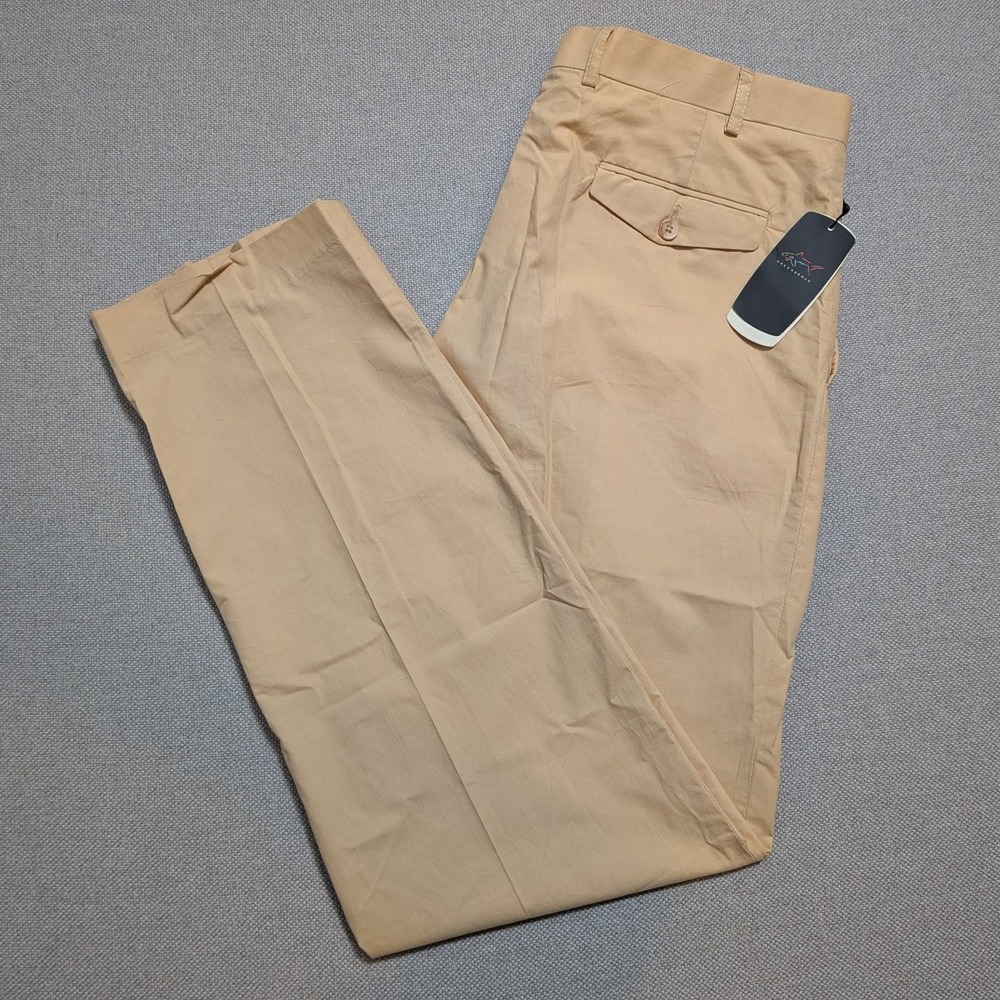 Greg Norman Performance by Design Mens Pants P4AC-13 Beige 36x34 Woven Regular